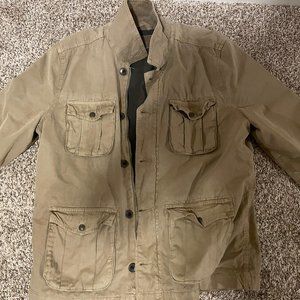 Lucky Brand Men's Military Tan Jacket Size Large